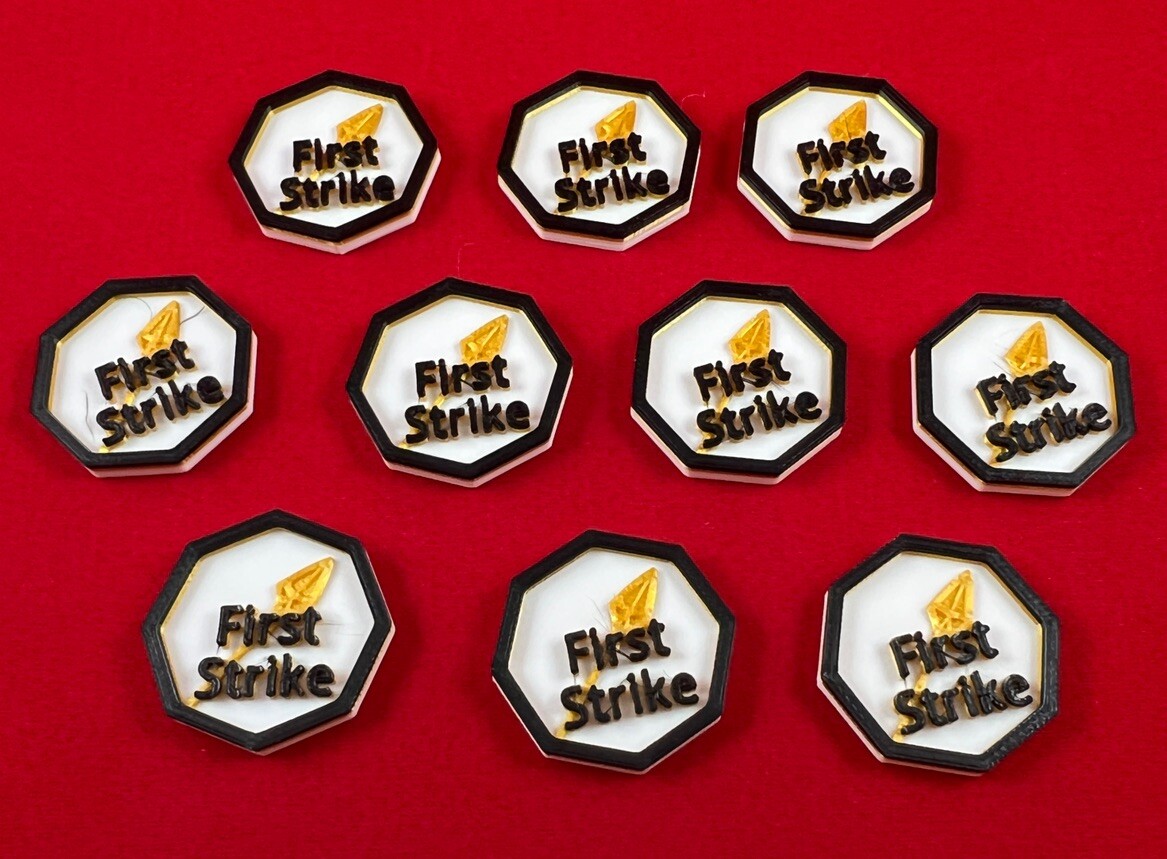 First Strike Counters (10) - Compatible with Universal Counters Set for Magic