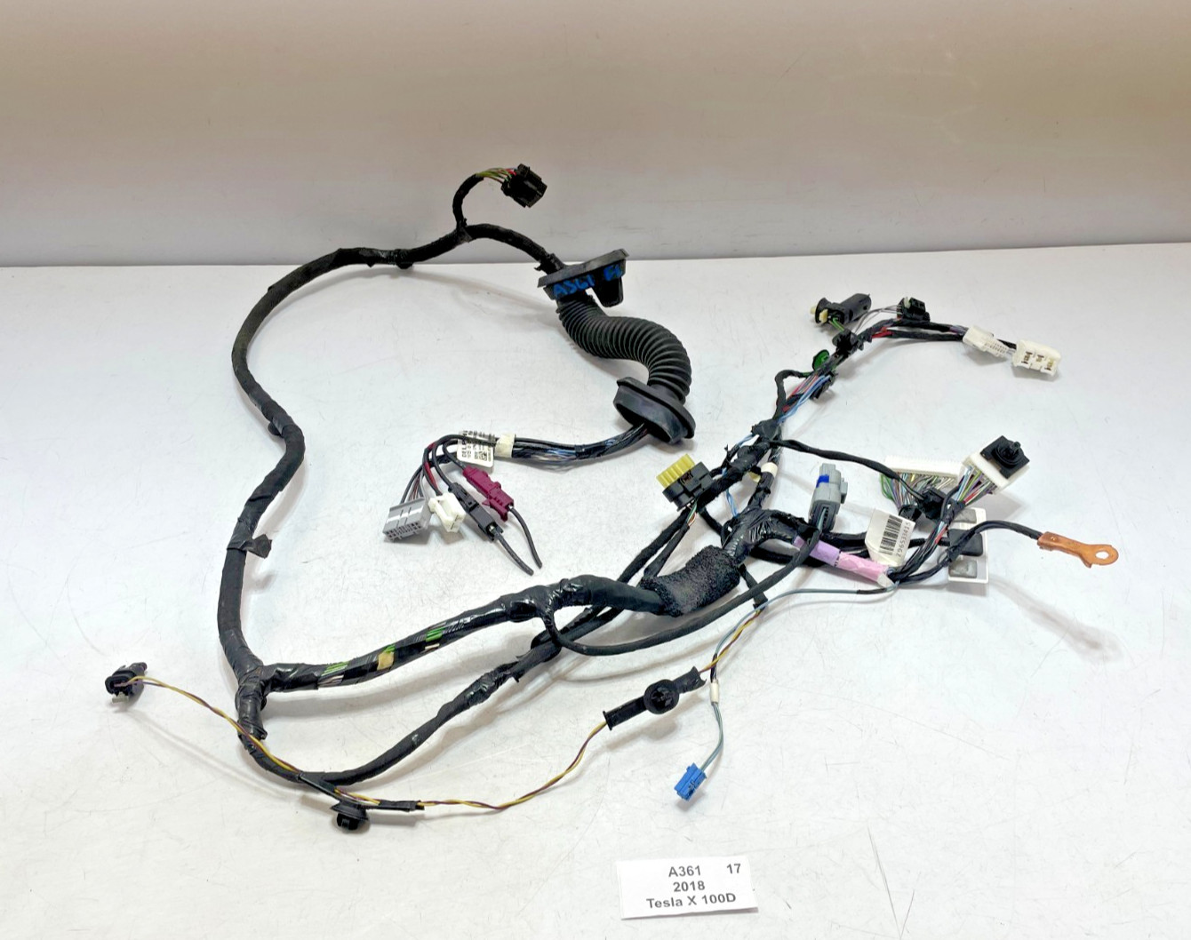 ✅ 2016-2020 OEM Tesla Model X Front Left Driver Side Door Wiring Harness