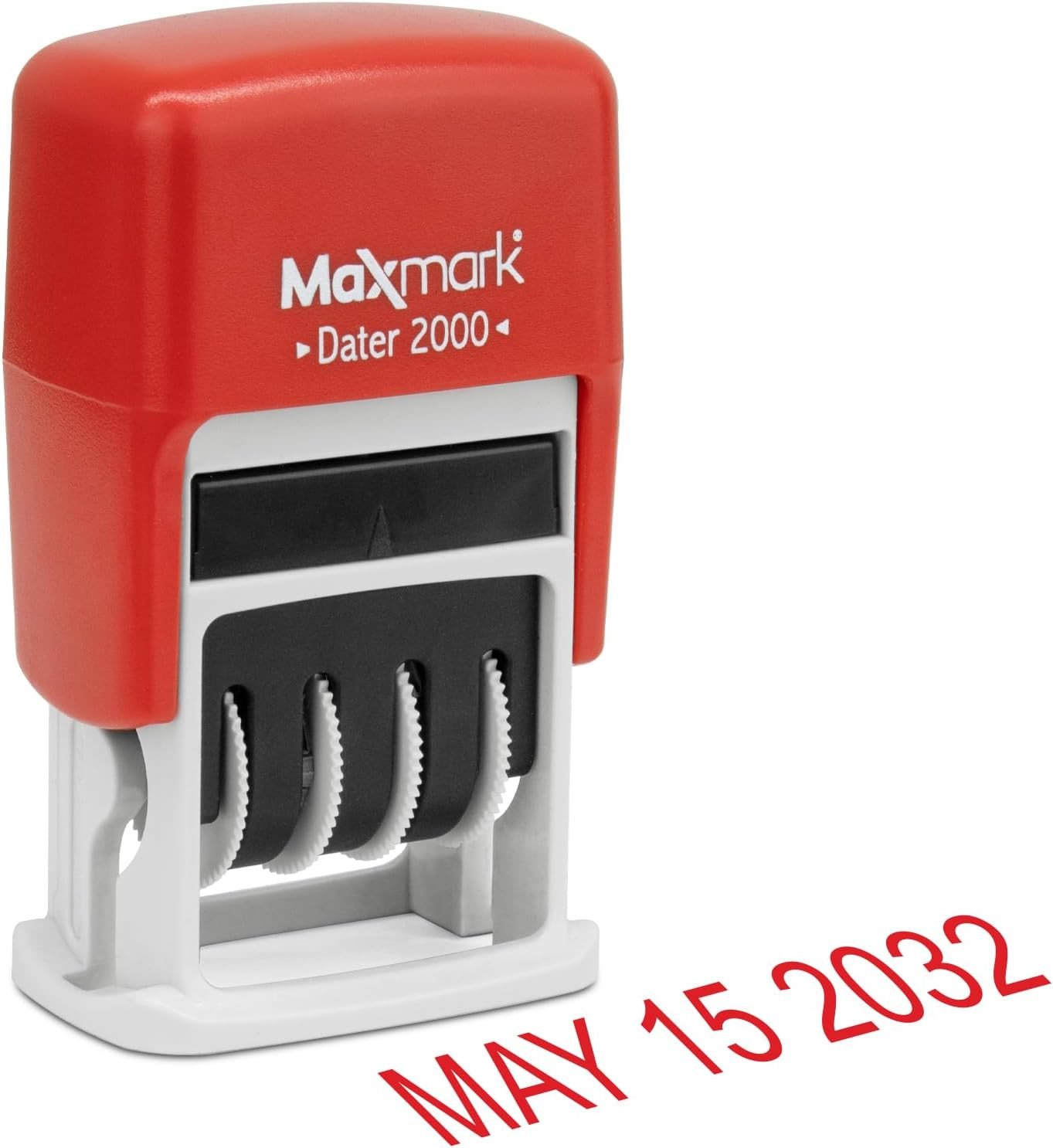 Dater 2000 Self Inking Date Stamp - Red