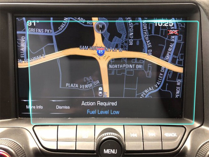 Crystal Clear Screen Protector for 2014 Chevrolet Corvette Vehicle Navigation