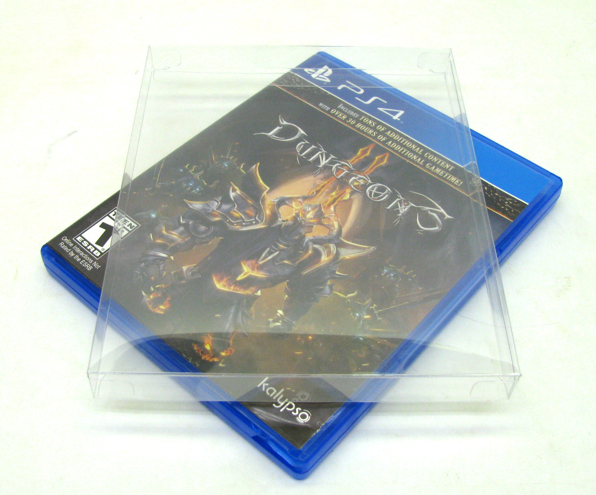 50X SONY PLAYSTATION PS4 CIB GAME -CLEAR PLASTIC PROTECTIVE BOX PROTECTORS CASE
