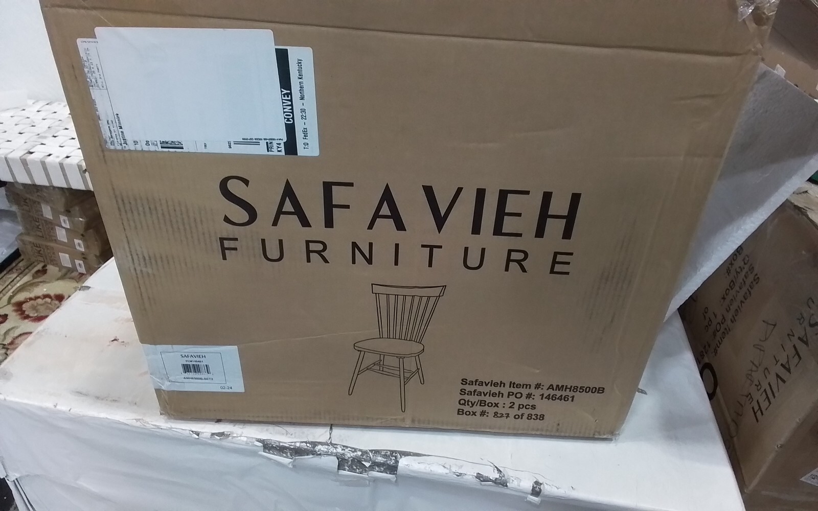Safavieh PARKER SPINDEL SIDE CHAIR, Reduced Price 2172749776 AMH8500B