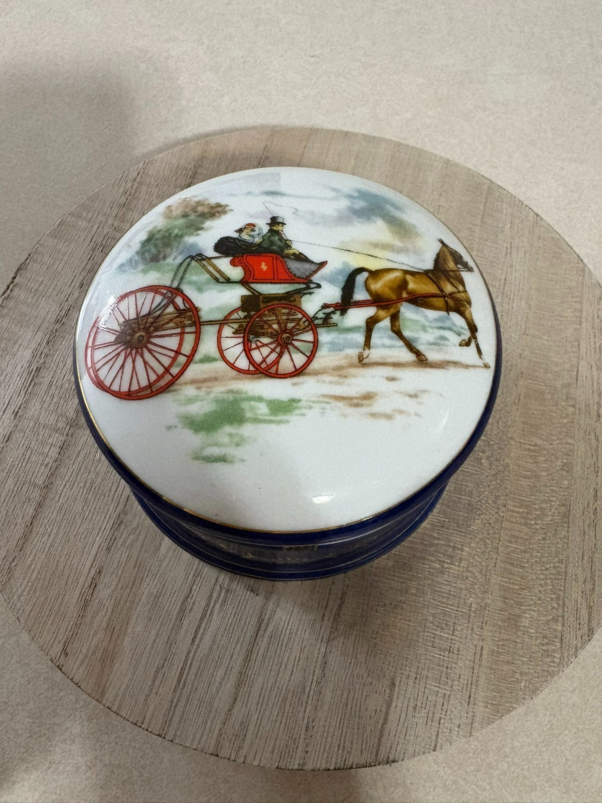 Imperial porcelain Victorian style trinket box