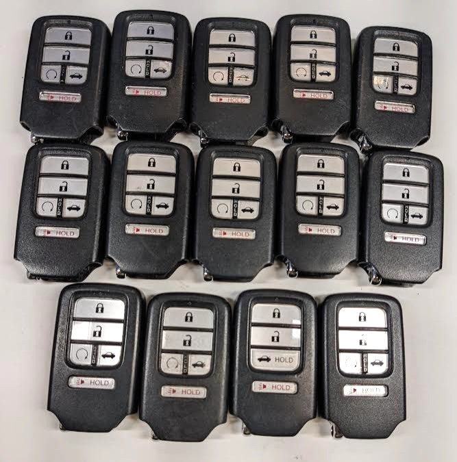 LOT OF 14 OEM HONDA SMART KEY FOB REMOTES CWTWB1G0090 5 BUTTONS
