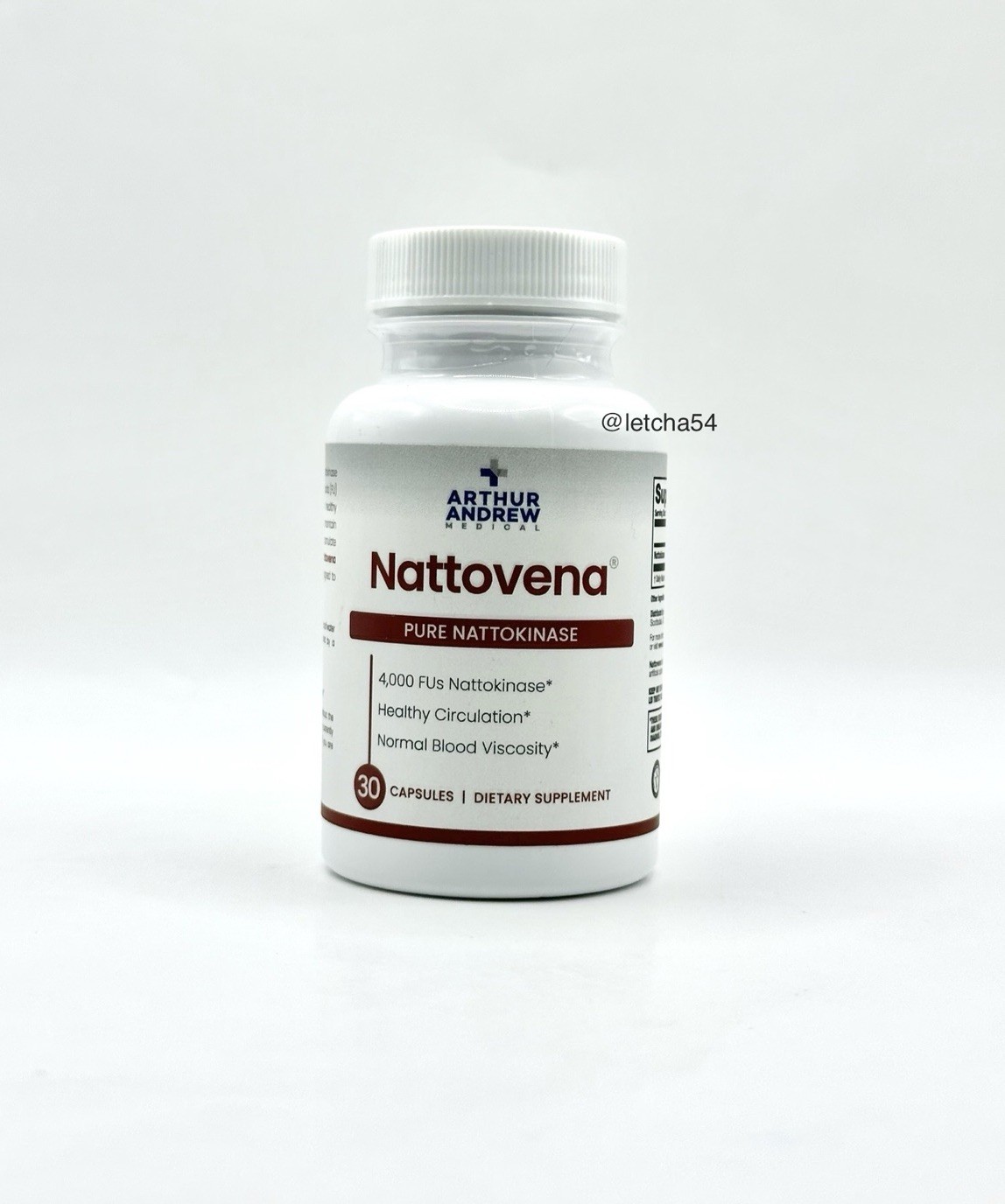 Arthur Andrew Medical Nattovena Nattokinase 4,000 FUs (30 Capsules) Sealed