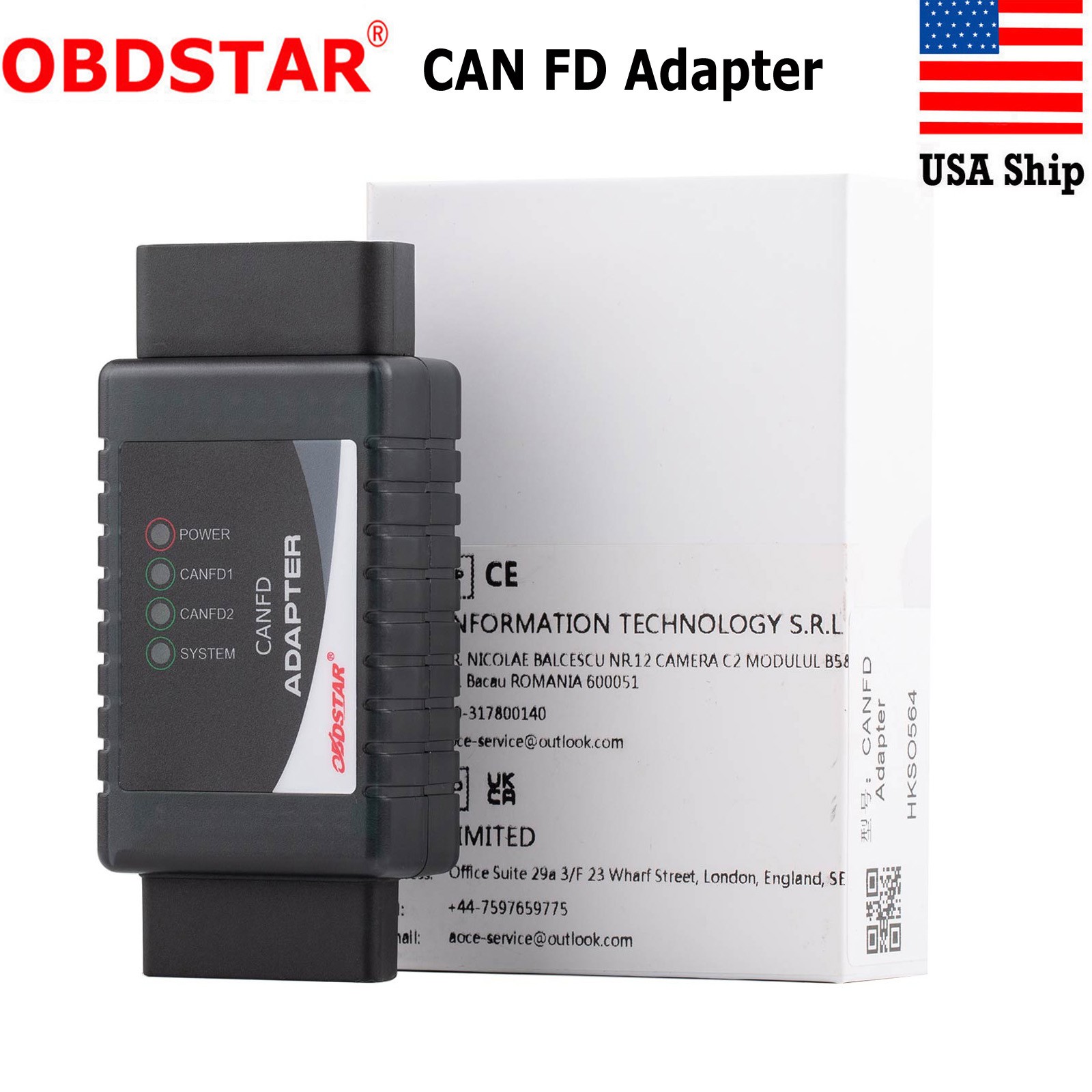 OBDSTAR CAN FD Adapter For P50/ X300 DP Plus/ X300 PRO4/Key Master DP/Odo Master
