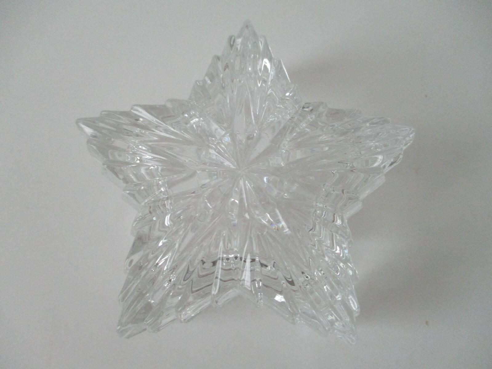 Lead Crystal STAR Jewelry Trinket Box
