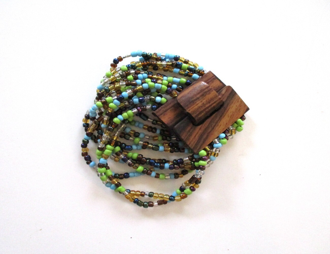 Made in Indonesia - Stretch Beaded Bracelet - Multi-Color - New