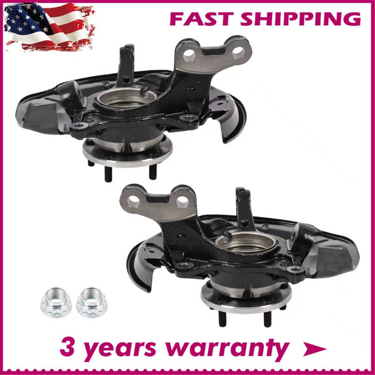 Front Knuckles Wheel Hub Bearings For 2010-2015 Toyota Highlander RX350 RX450h
