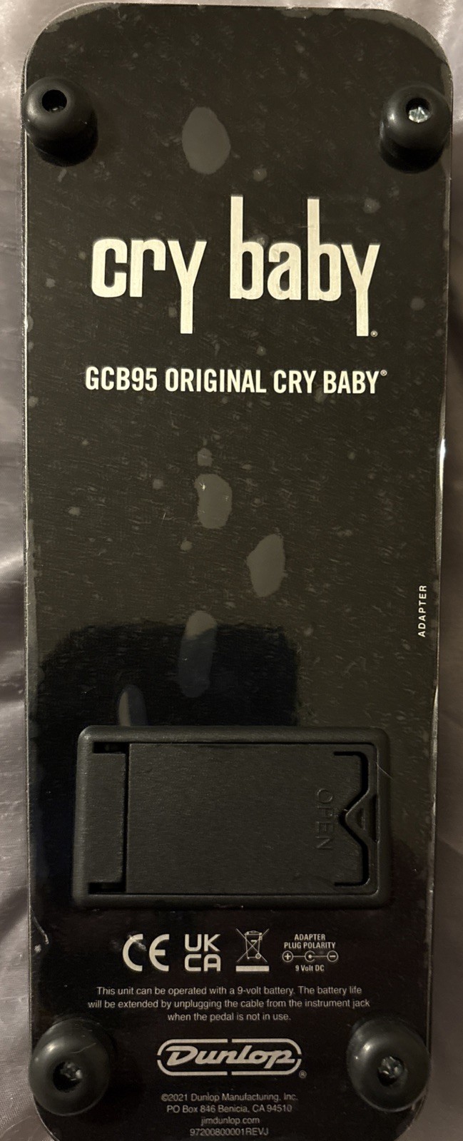 New Open Box Dunlop GCB-95 Original Cry Baby Standard Wah Guitar Effects Pedal