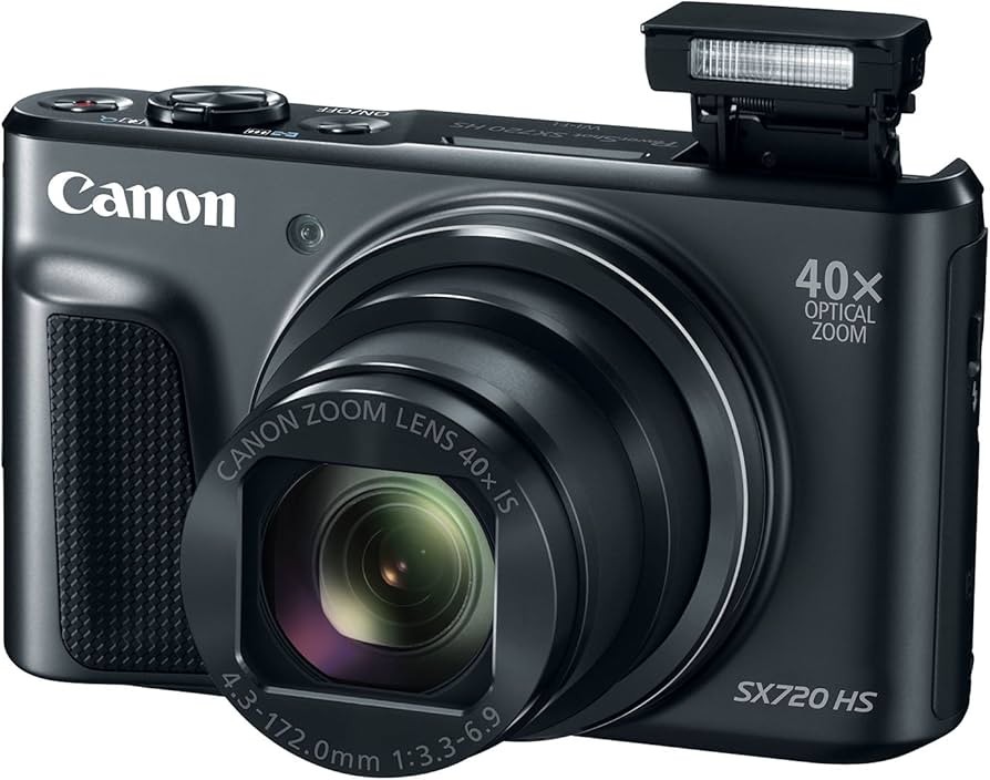 Canon SX720 HS 20.3MP Compact Digital Camera 20.3MP 40x Optical Zoom Wi-Fi Black