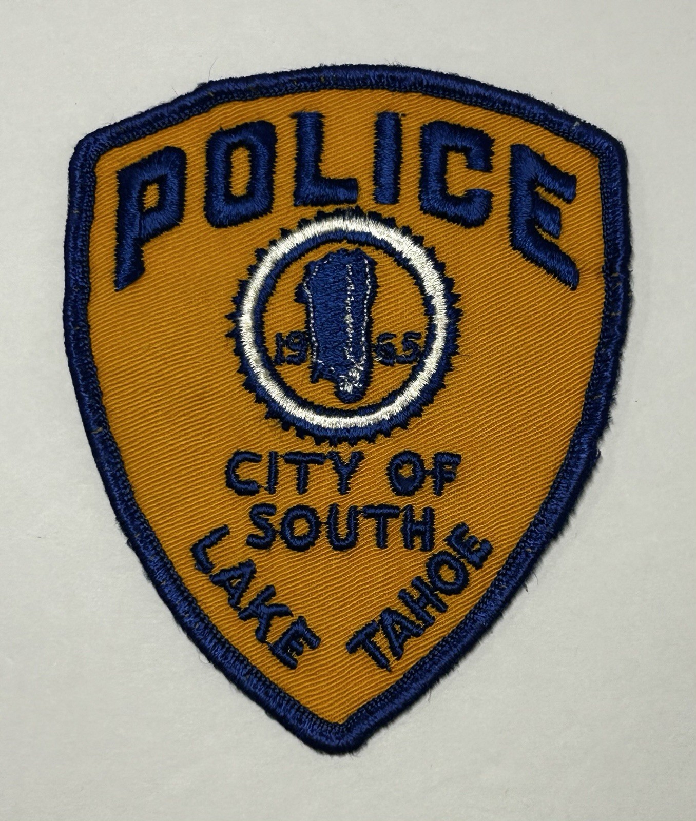 VINTAGE CALIFORNIA CA SOUTH LAKE TAHOE POLICE DEPT PATCH EL DORADO COUNTY #PDD20