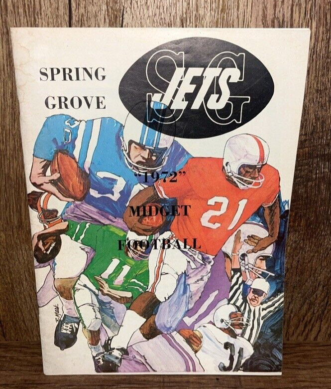 Spring Grove Jets Midget Football Program (1972) Pennsylvania