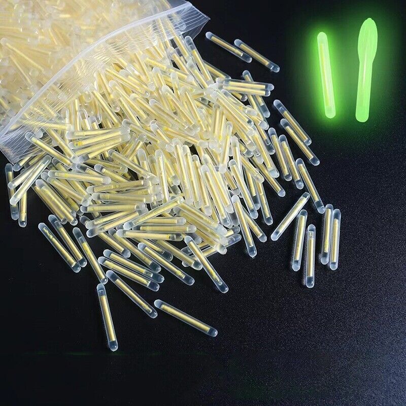 50/100PCS Fishing Night Fluorescent Light Float Glow Stick Light Sticks