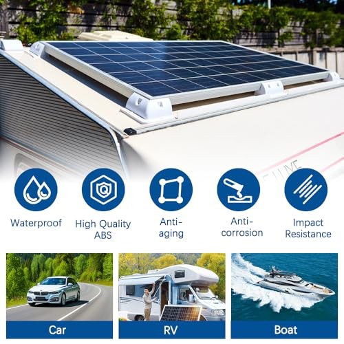 Solar Panel Mounting Bracket, 2pcs Corner Bracket 2pcs side mounting brackets