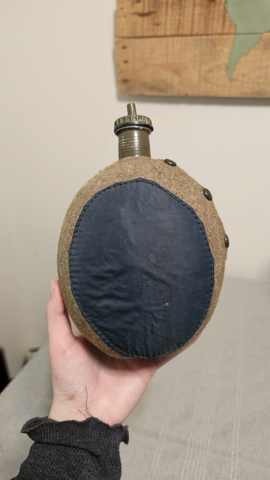 WWII German Military Canteen Flask  Early World War 2 Antique Vtg