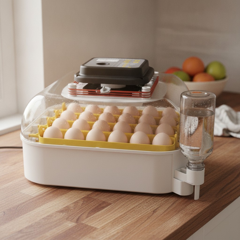 MATICOOPX 30 Egg Incubator with Humidity Display, Egg Candler, Automatic Egg Tur