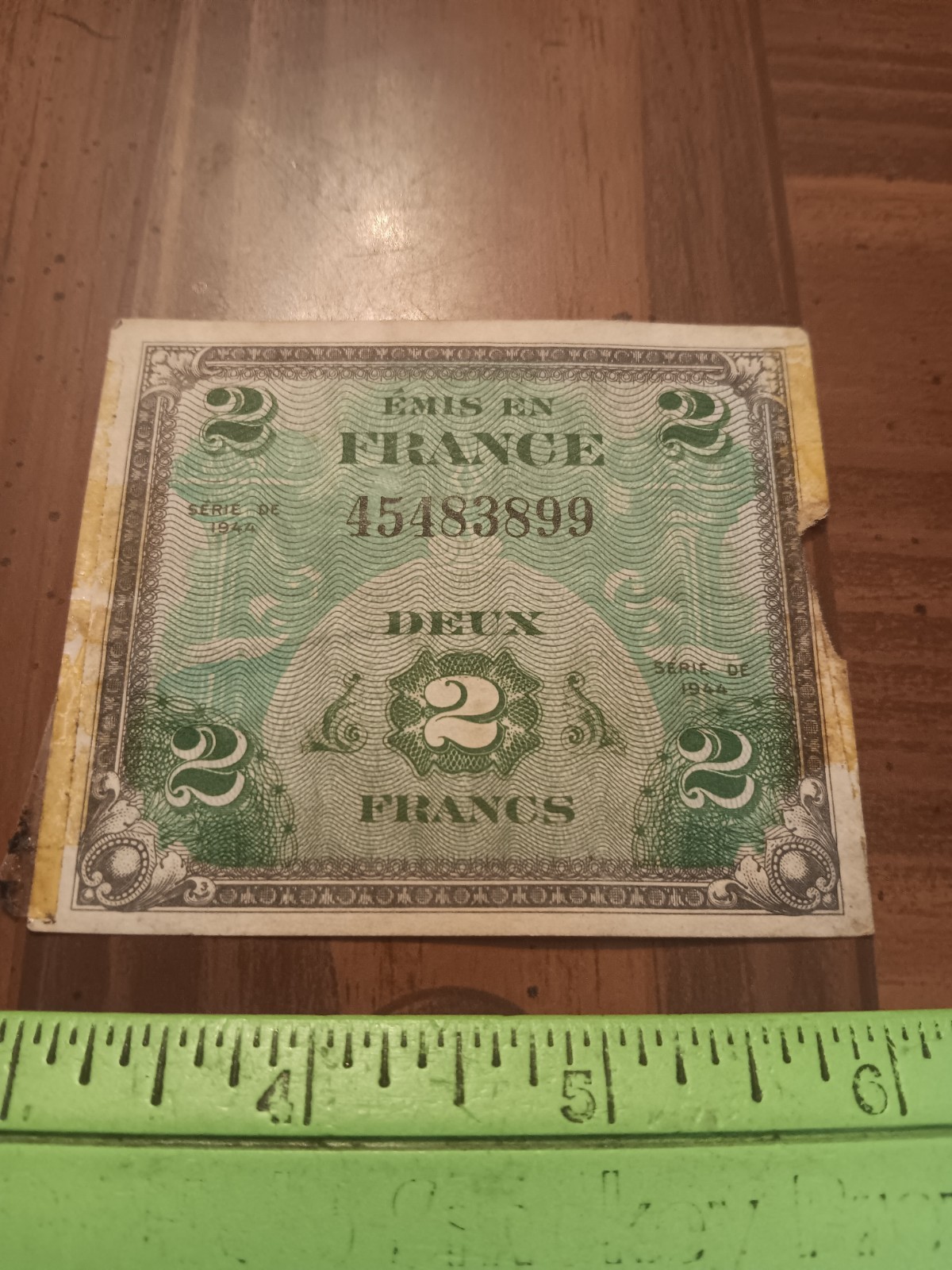 FOREIGN CURRENCY- Vintage Banknote-  France- 2 Francs (26-140A)