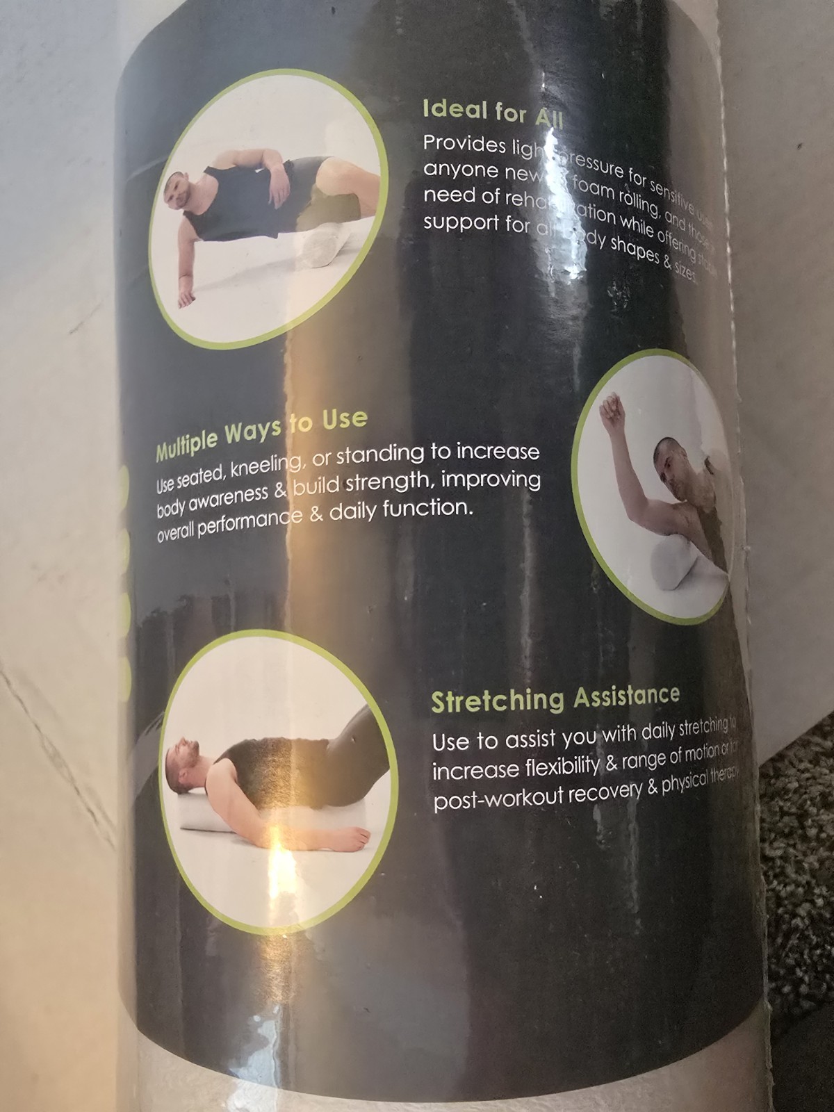 Flex Foam Roller for Muscle Massage Physical Therapy Core & Balance Exercise...