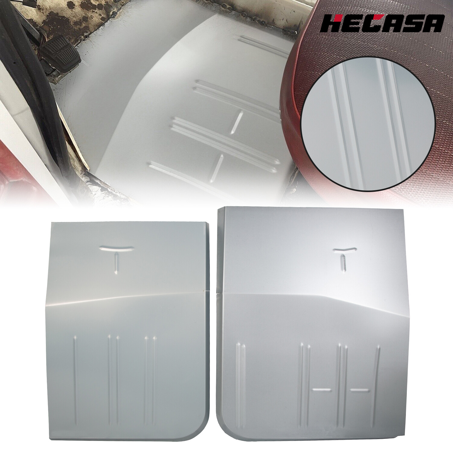 For 1967-79 FORD F100 F150 F250 F350 & BRONCO FRONT FLOOR PAN PAIR