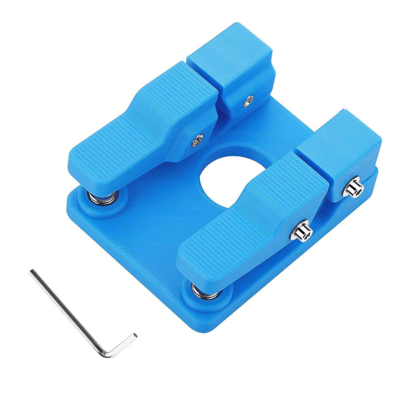 Blue Adjustable Welding Soldering Station Silicone Wire Clamp Bracket Worktable