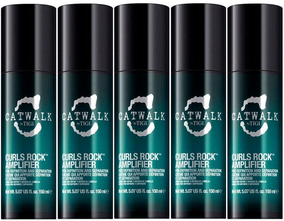 5 Pack Catwalk TIGI Curls Rock Amplifier Cream Anti-Frizz Moisturizing 5.07 oz