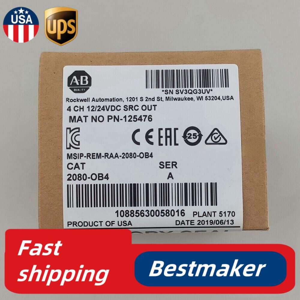 2080-OB4 AB Micro800 4 Point Source Output Spot Goods Brand New in Box!