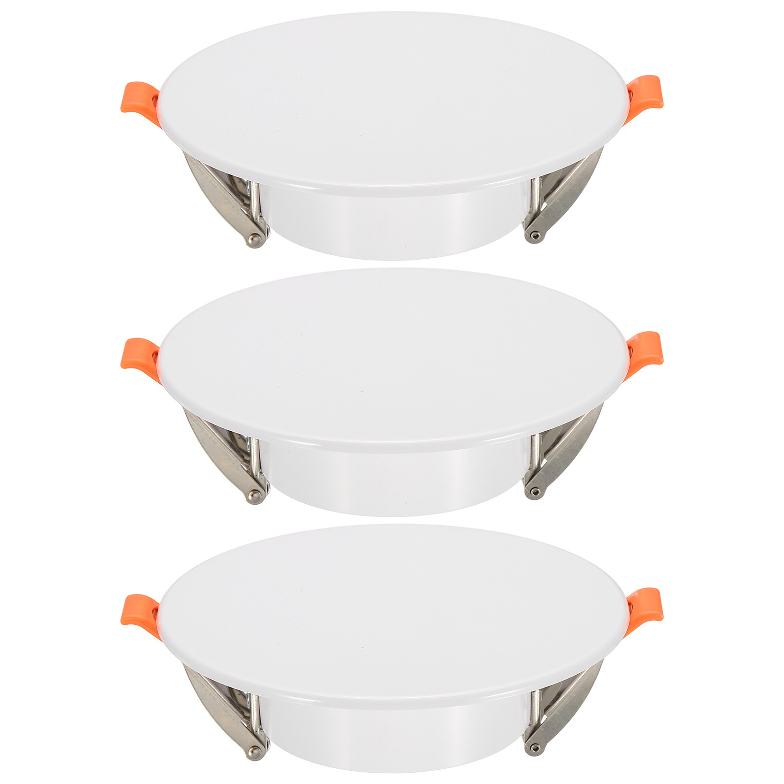 3Pcs 135mm/5.3" Round Ceiling Cover Plate, Cap Access Panel for 3.3-4.9", White