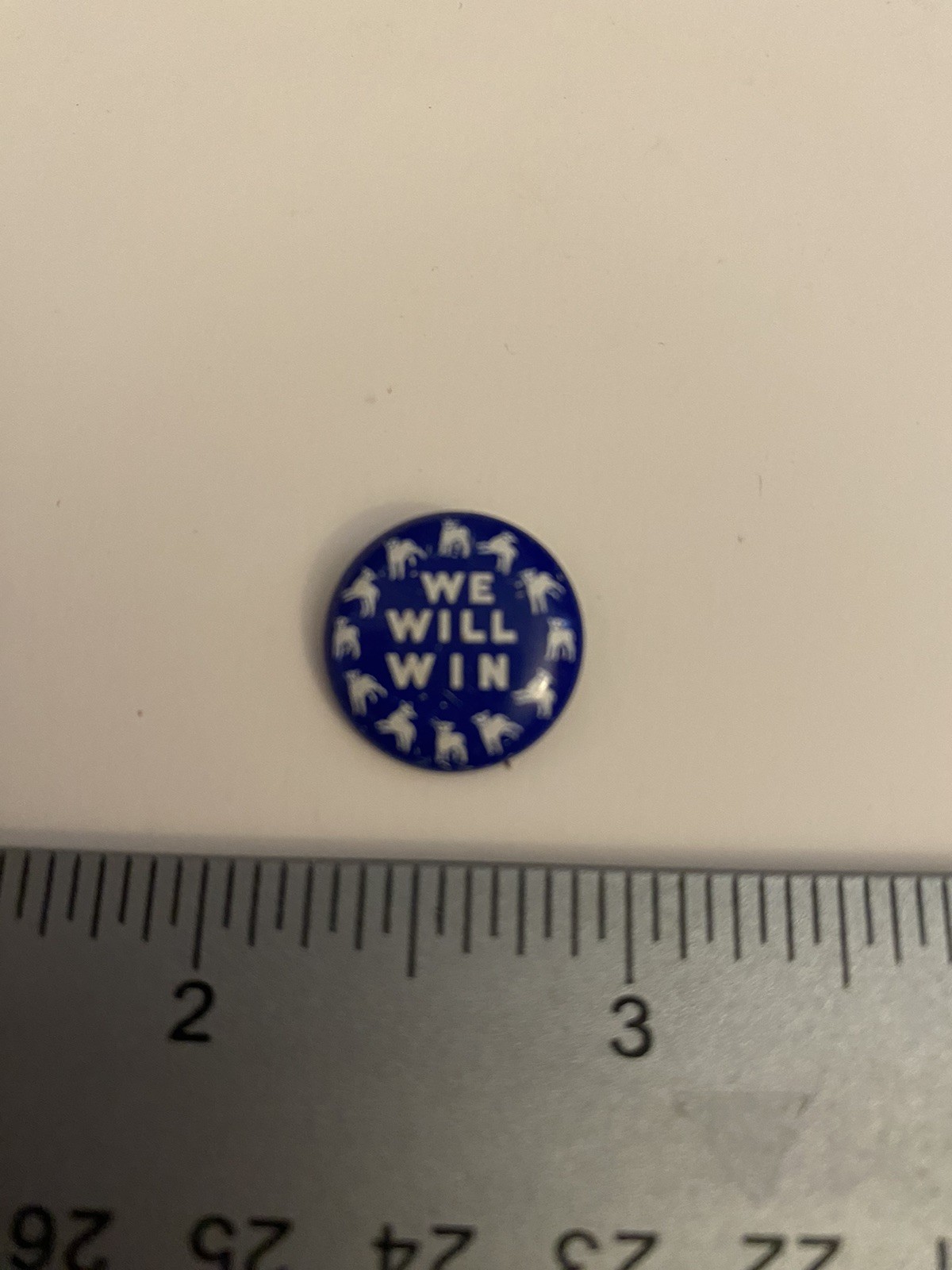 We Will Win Pin Back Button P96