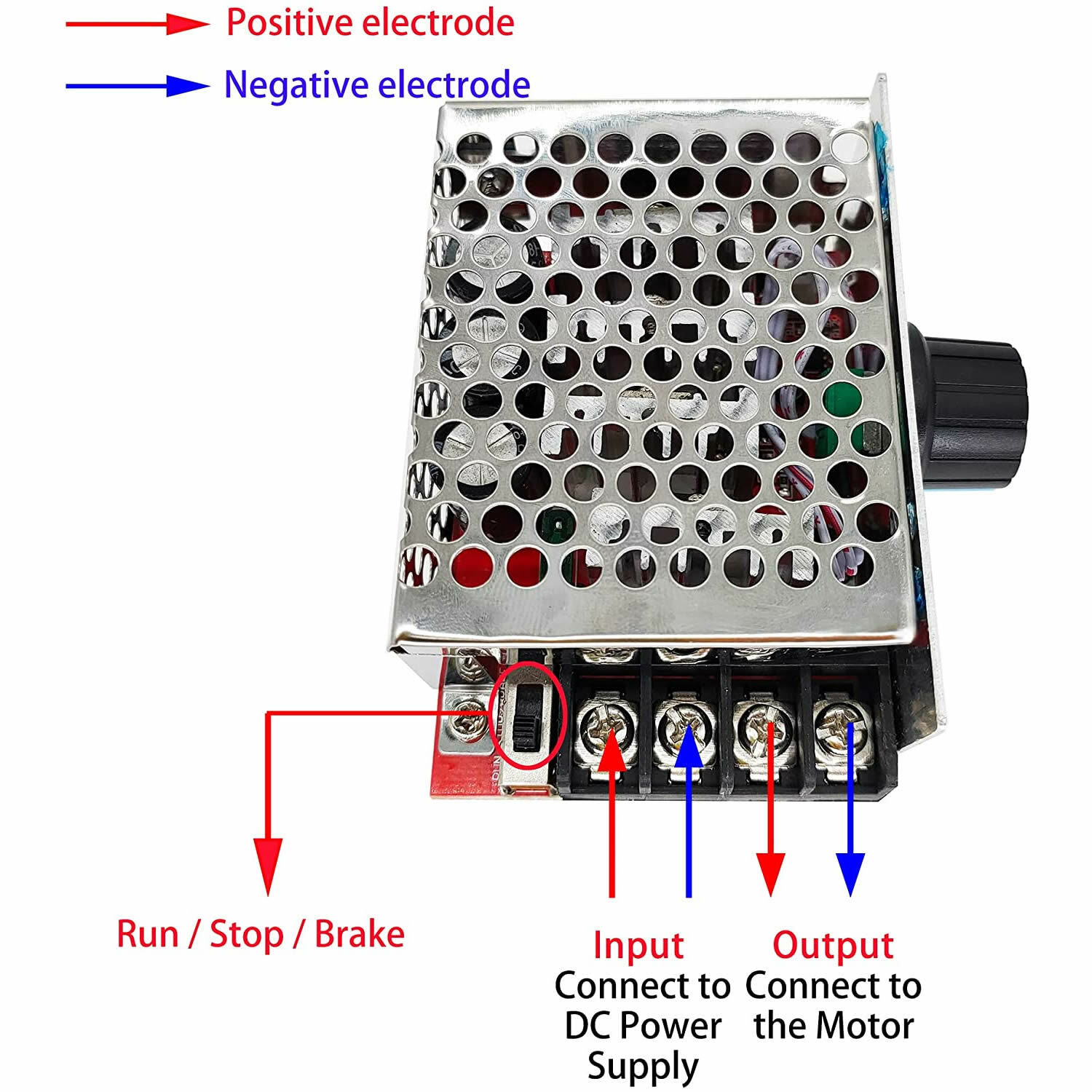 7-70V PWM DC Motor Speed Controller Switch 30A, Optimized Circuit Design