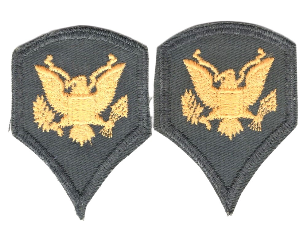 Army Rank Chevron: Specialist E-4 - 2" cut edge pair