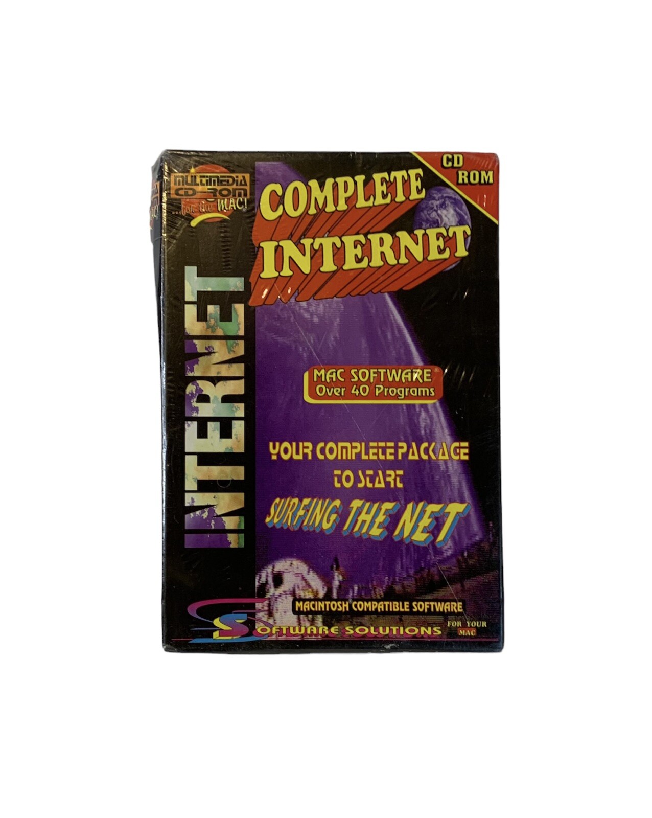 Complete Internet CD Rom Retro by Software Solutions for Mac Sealed Vintage