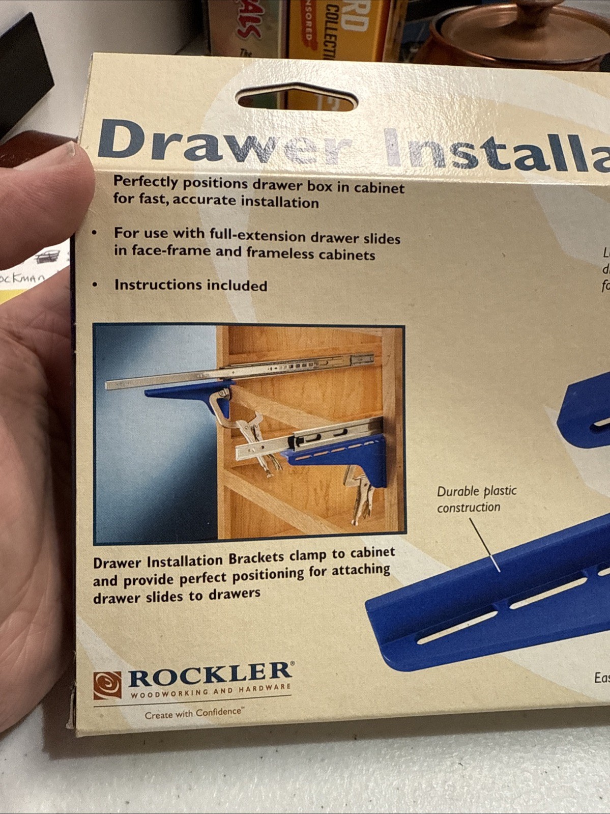 Rockler Drawer Installation Brackets Set (Left & Right)