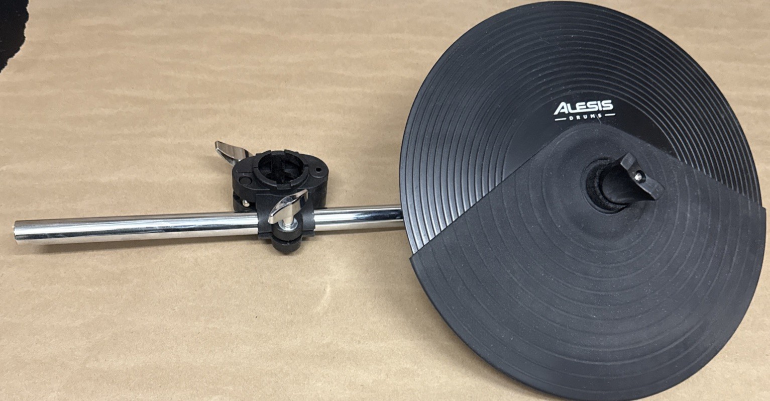 Alesis 12" Crash Cymbal w/Choke w/21" Arm NEW DM10 Command Crimson E-Drums