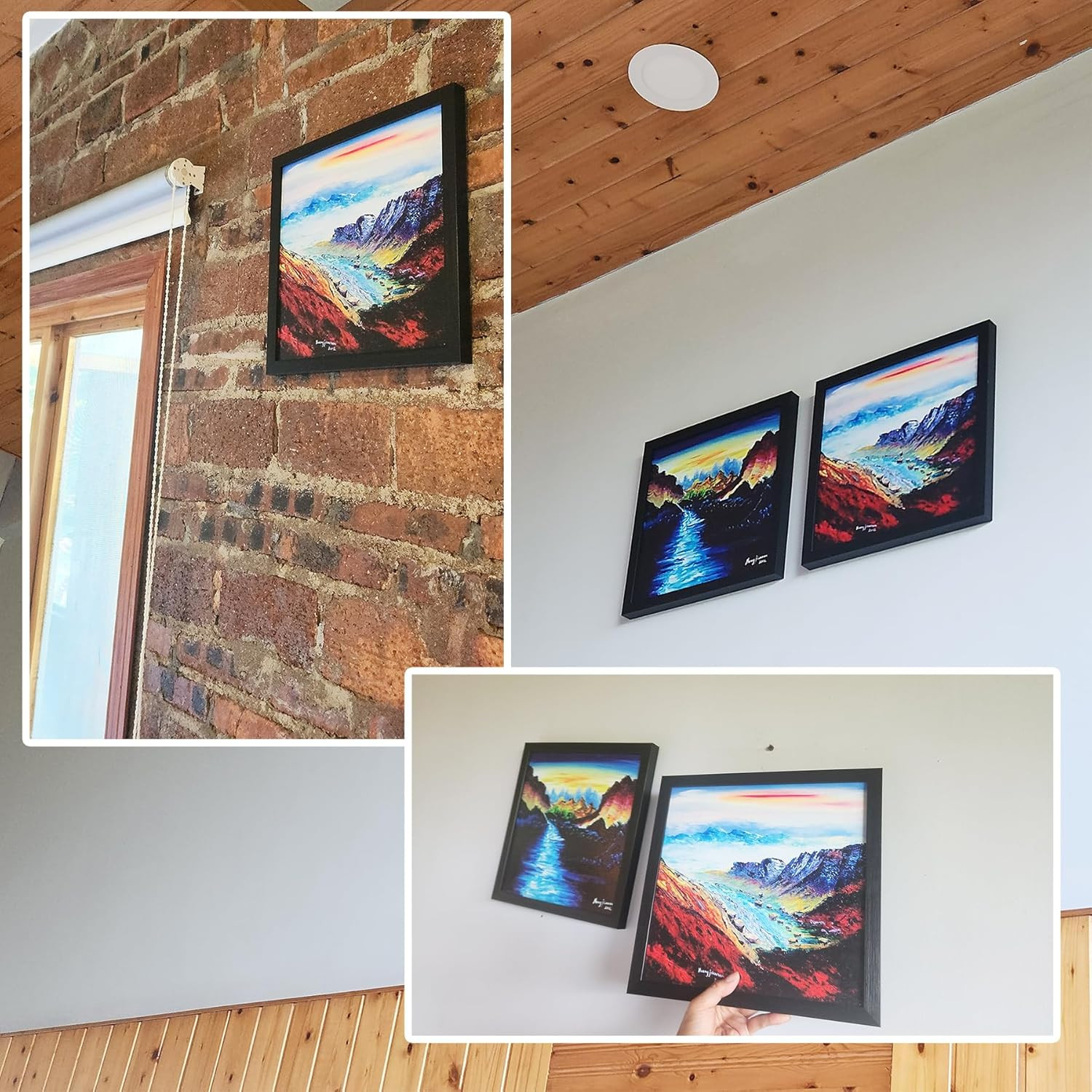 Picture Hanging Kit Tool with Level for Sawtooth/Keyhole Frame Hangers Help Easy