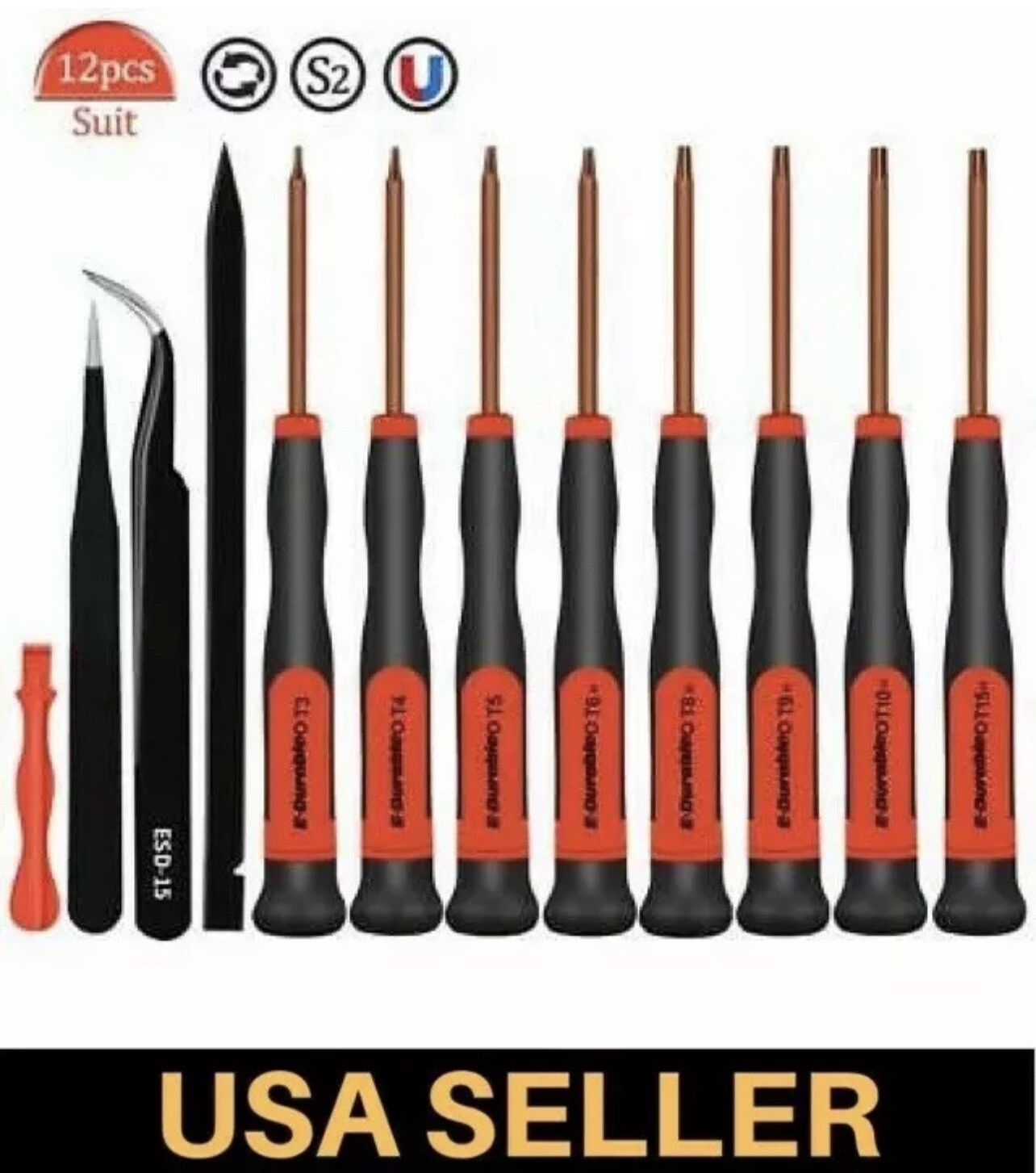 Torx Security Screwdriver Set T3 T4 T5 TR6 TR8 T9H T10H TR15 Macbook Mac Mini Ki