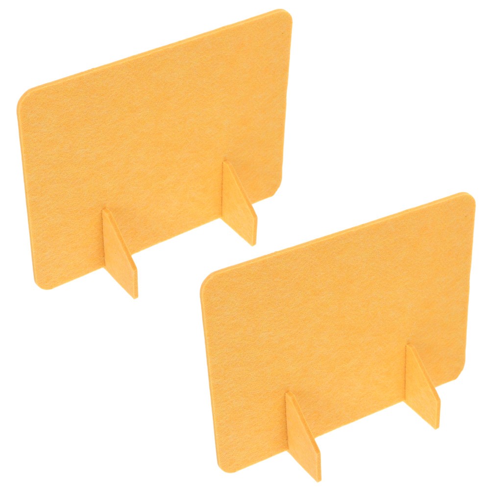 2 Pcs Desk Screen Office Space Divider for Felt Dividers Students
