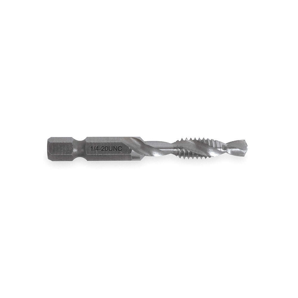 GREENLEE DTAP1/4-20 Drill/Tap/Countersink Bit,1/4-20x2 1/4 L 1FAJ8