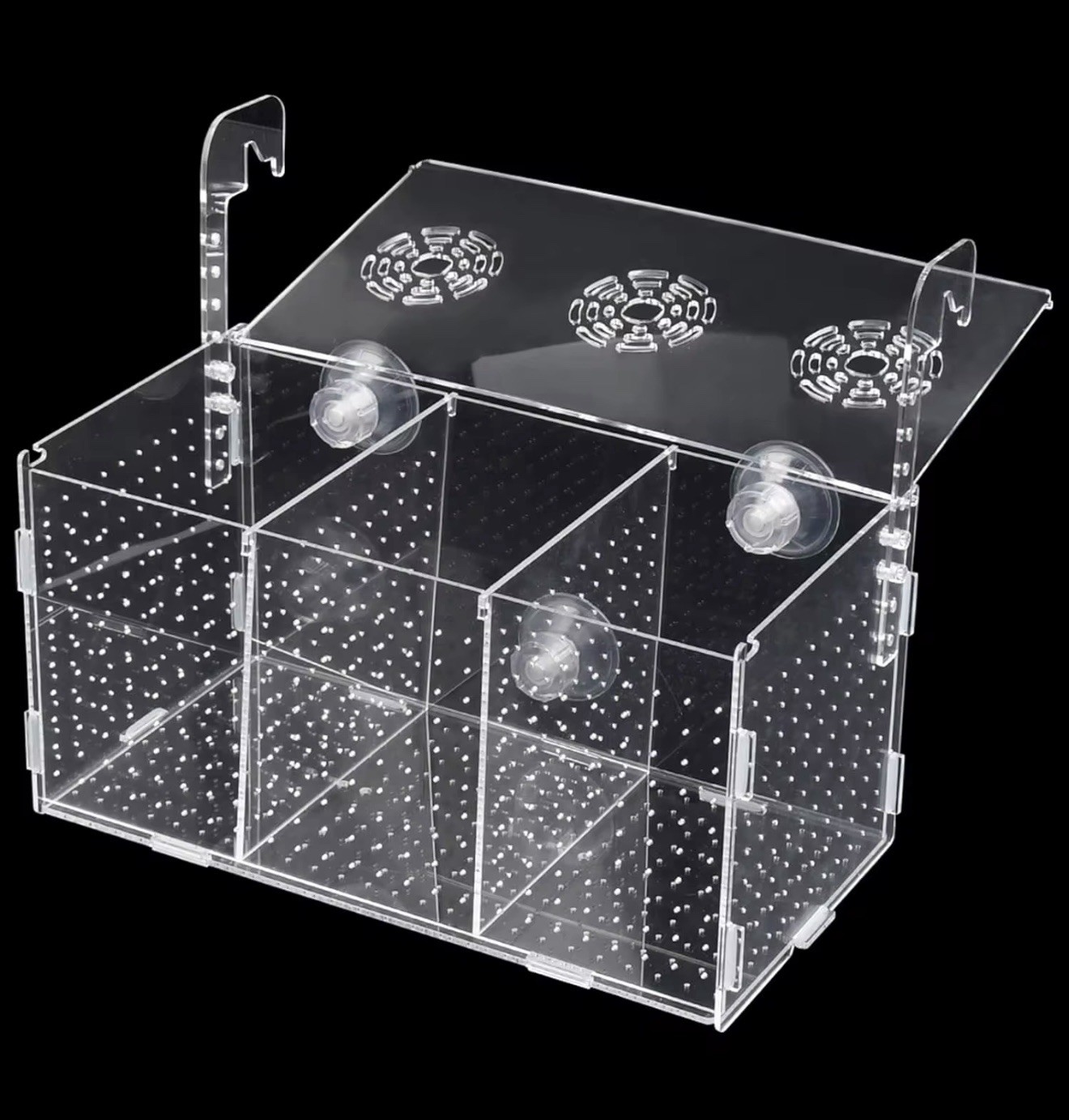 Fish Breeding Box, Acrylic Fish Isolation Box,Fish Separator for Aquarium