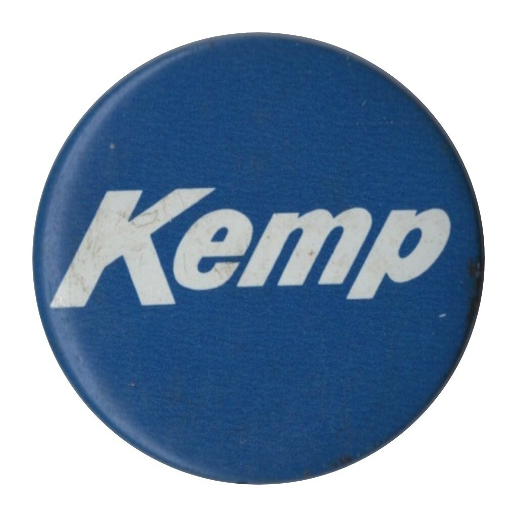 Former Buffalo Bills Quarterback Jack Kemp Campaign Political Pin Ronald Reagan