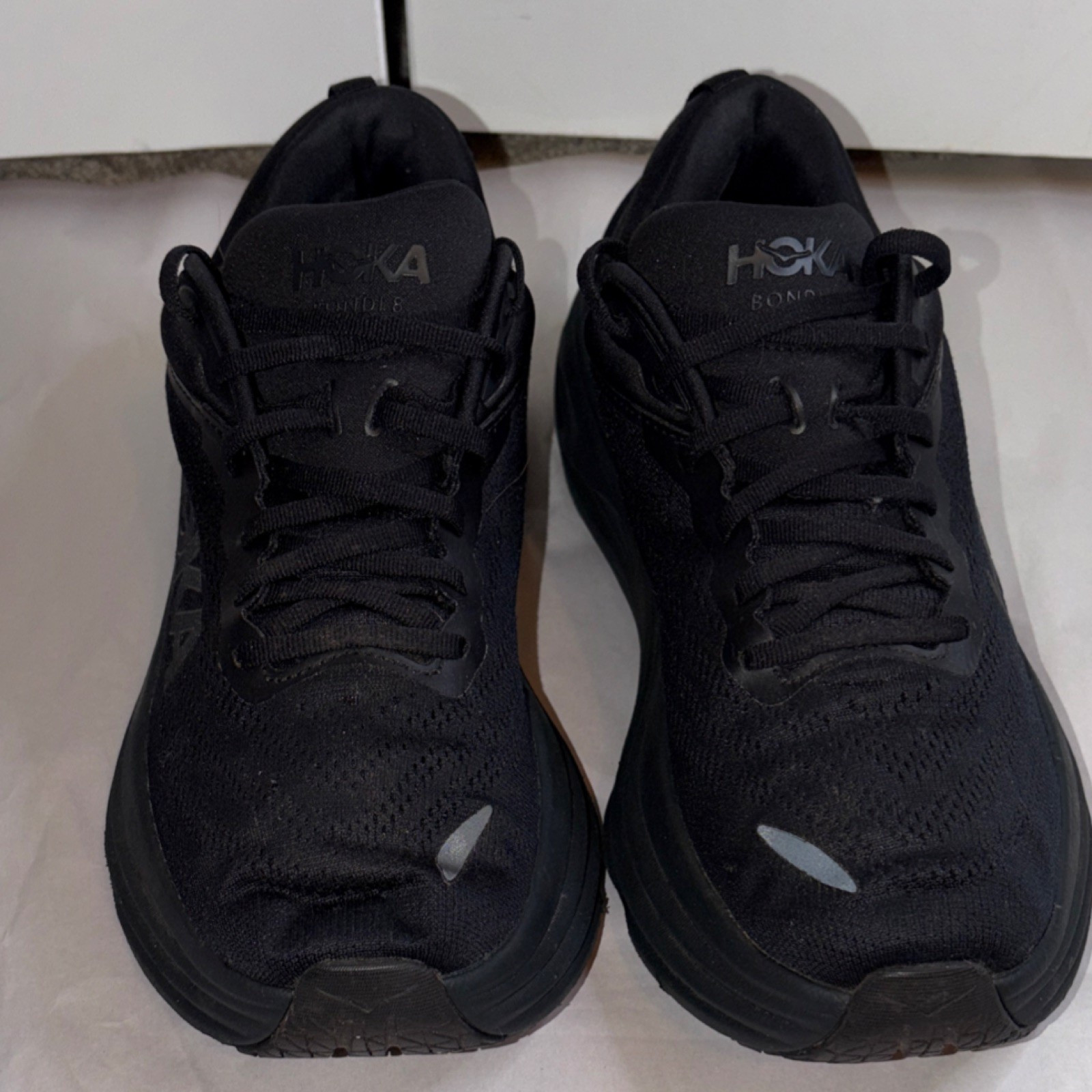 Hoka One One Bondi 8 Men's Black Mesh Breathable Running Shoes