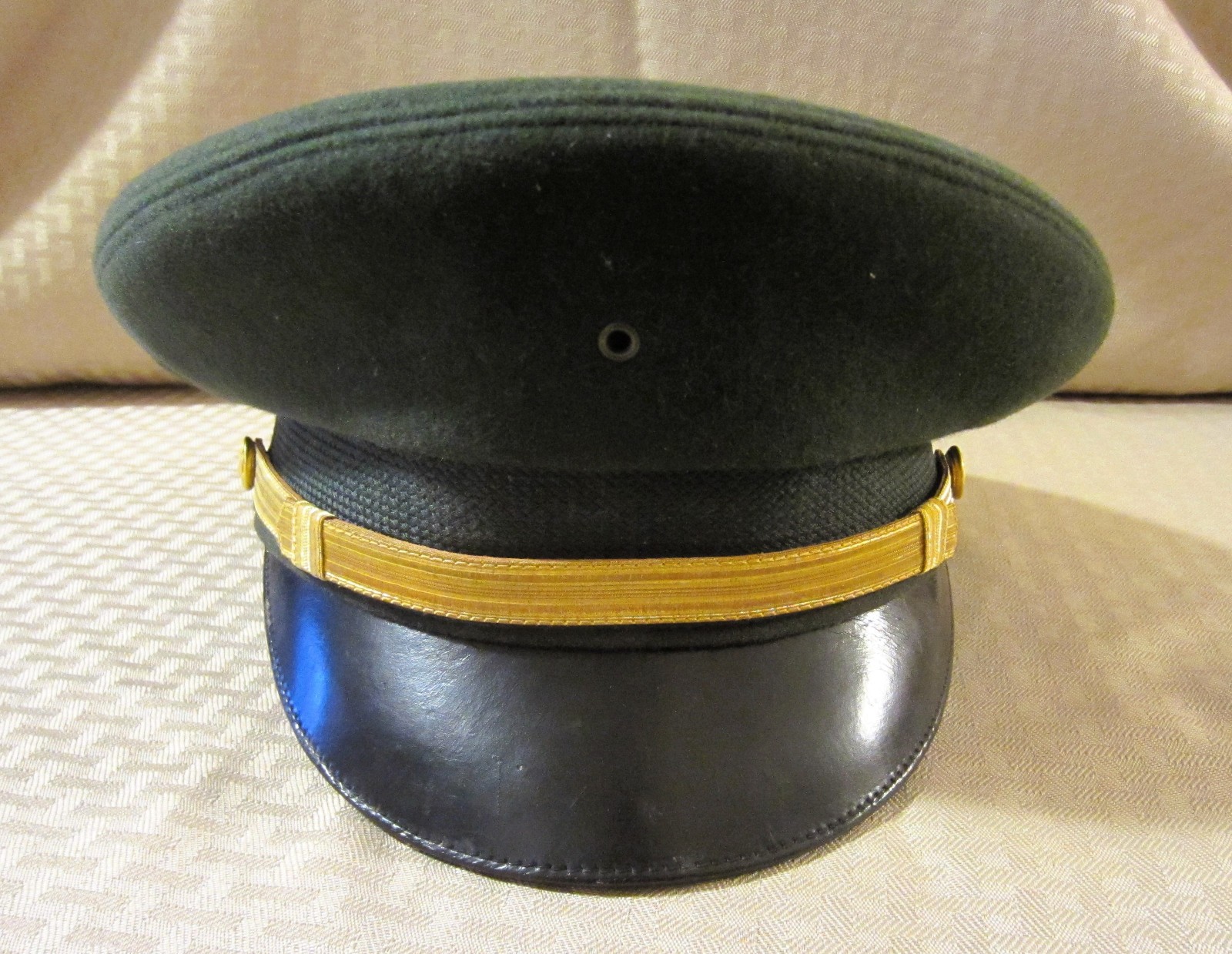 US Army Officer Visor Cap From Bancroft of Genuine Fur Felt -  Small to Medium
