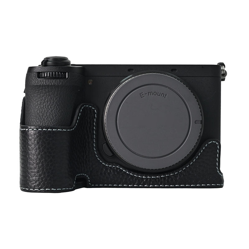Genuine Real Leather Half Case for Sony A6700 Camera Protector Grip