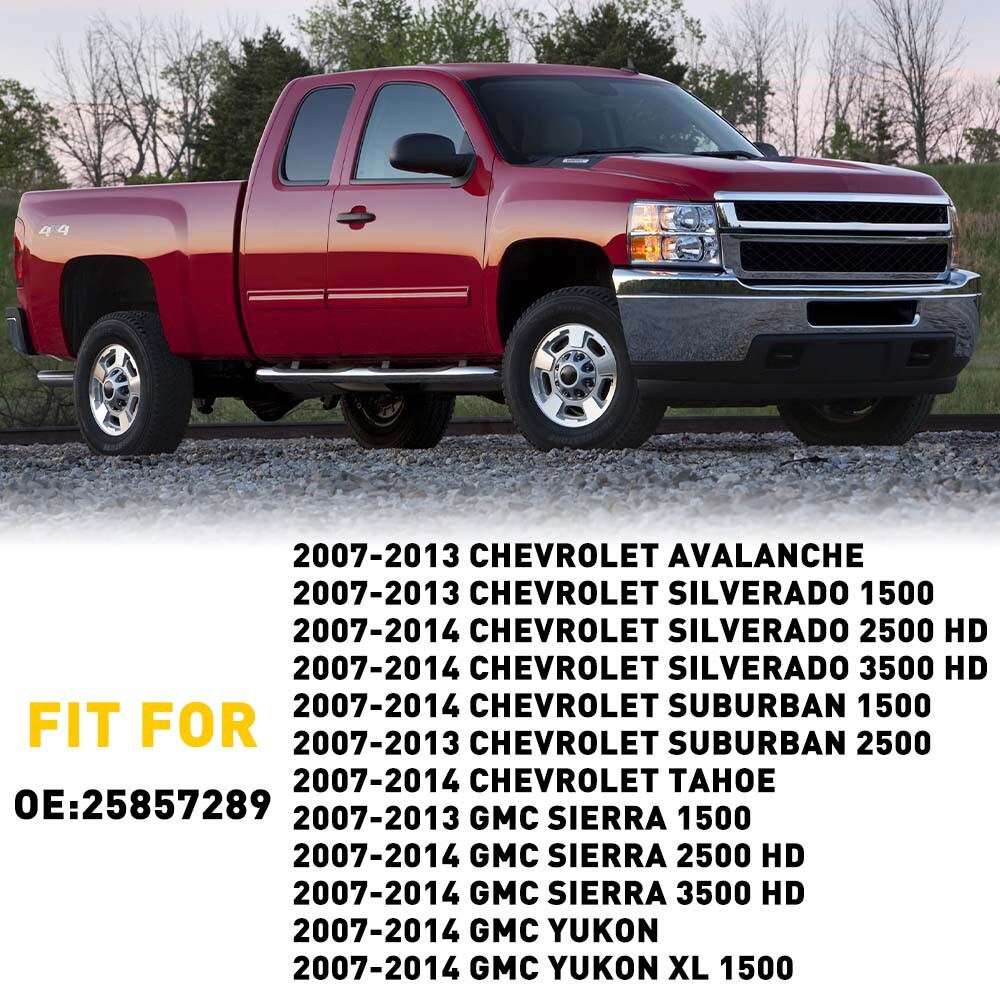 Door Upper Trim Panel Left Driver Inside Triangle Cover For 07-14 Silverado