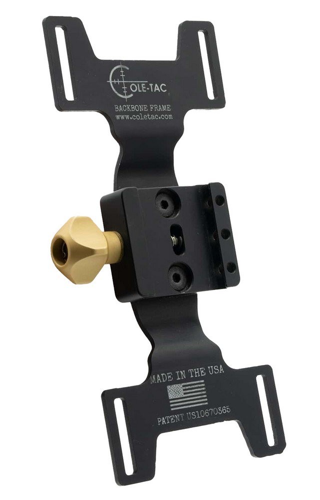 Cole-TAC Backbone Bag Frame For Shooting Support Arca Mount Black - BF1001