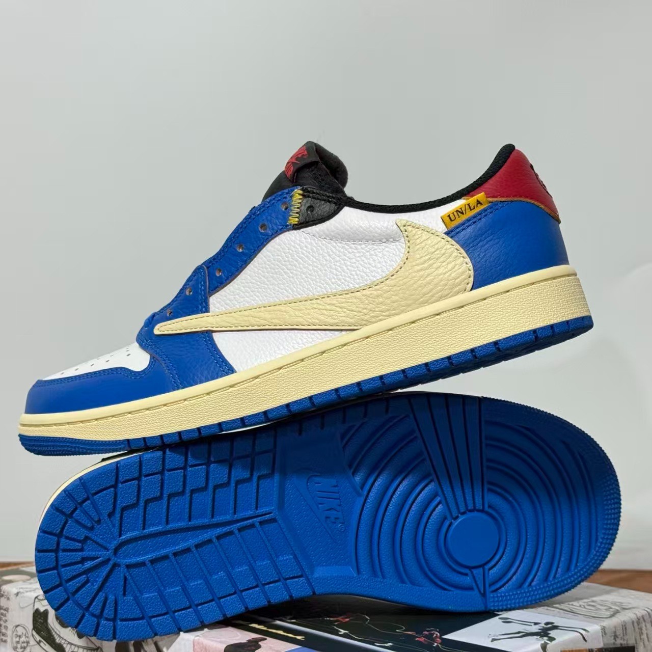 Nike Air Jordan 1 Low OG Travis Scott Fragment Blue White Men’s Sneakers