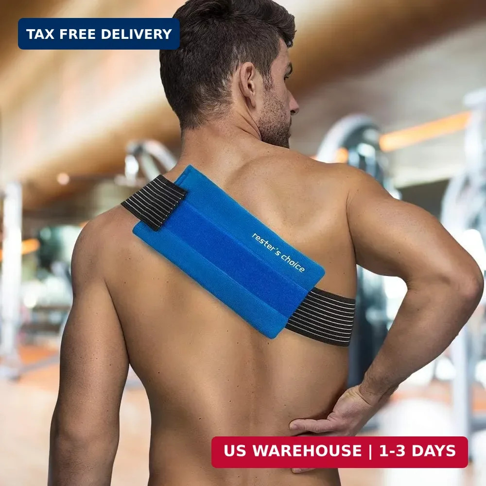 2 Soft Gel Ice Packs for Injuries Reusable with Extra Comfy Adjustable Cold Pack