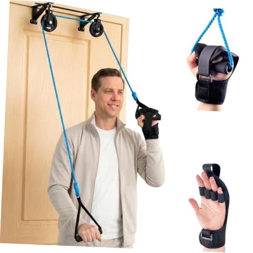 Pulleys for Shoulder Rehab Double Over the Door Physical Therapy System Dual