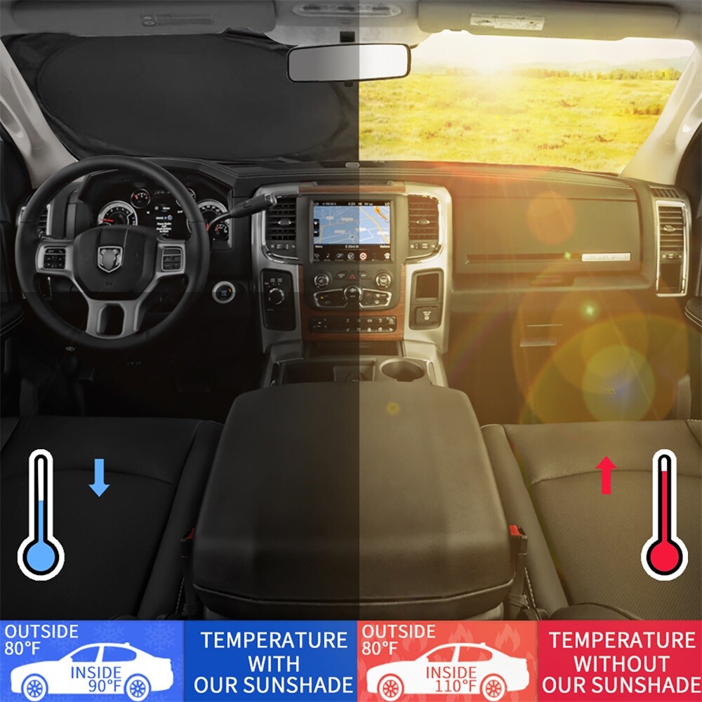 Fit Mini Copper Accessories Front Windshield Sun Shade Universal UV Block Visor
