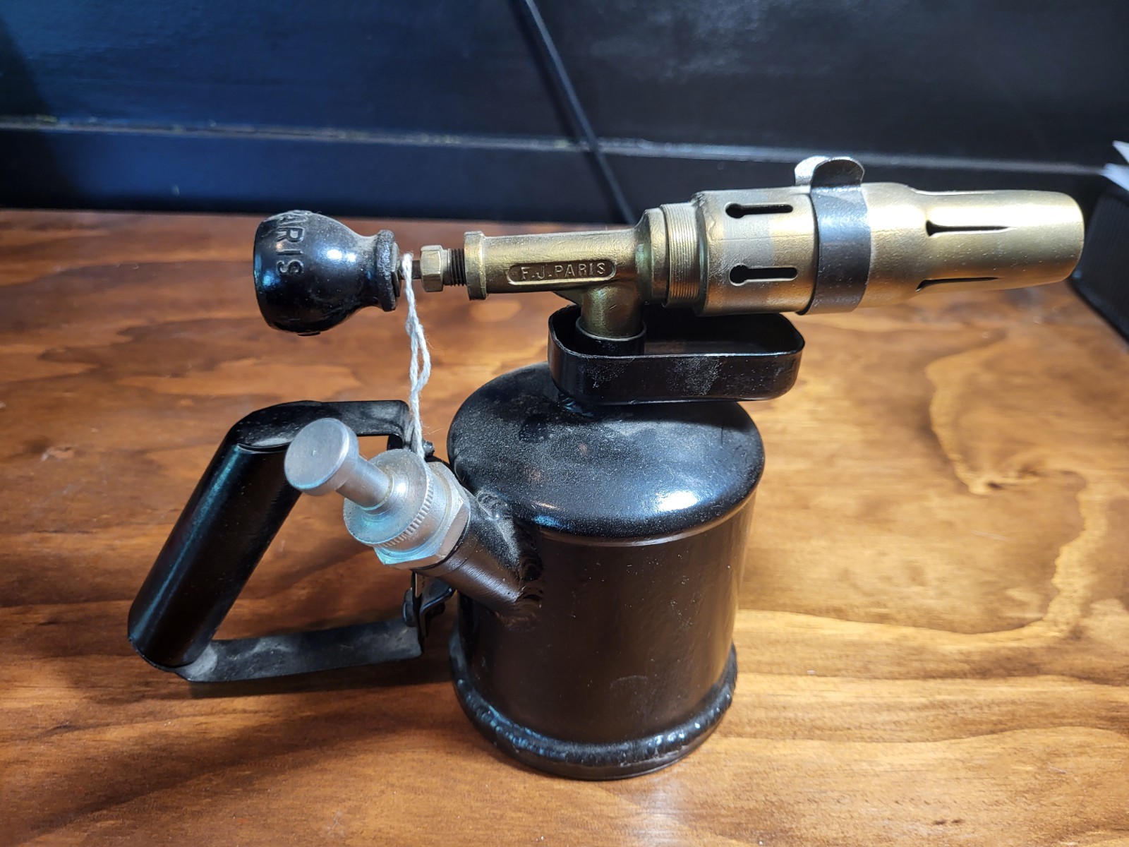 Antique Blowtorch VESTA F.J. FONDEUR Patented by SGDG PARIS, France, 1930s.